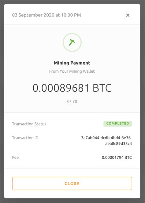 when does nicehash payout.